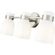 Corella 3 Light 22.4 inch Polished Nickel Vanity Light Wall Light